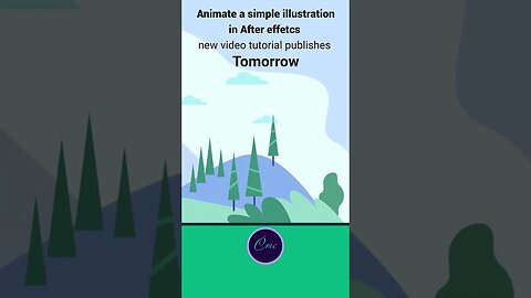 Animate a simple illustration in After Effects - video upload on tomorrow #adobe#shorts #short