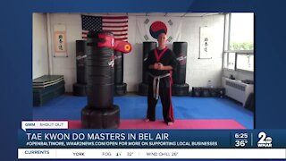 Tae Kwon Do Masters in Bel Air says "We're Open Baltimore!"