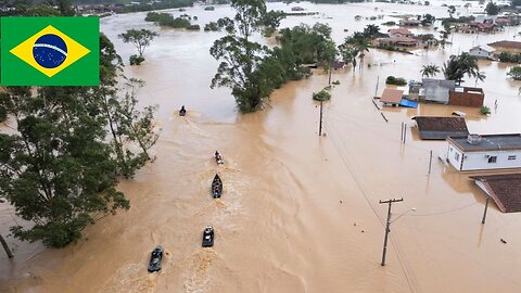 Brazil is FLOODED now! Catastrophic flood in Santa Catarina