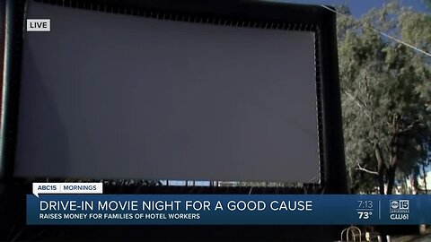 Drive in movie night at Fairmont Scottsdale Princess