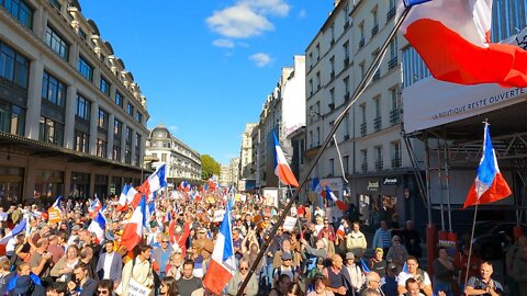 Manifestation au départ du Palais Royal à Paris le 17 Septembre 2022 - Vidéo 6