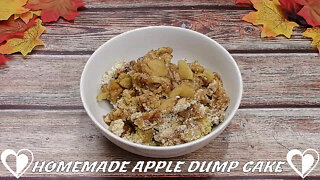 Homemade Apple Dump Cake | Delicious & simple Recipe TUTORIAL