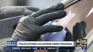 Mesa police offer volunteer crime scene specialist position
