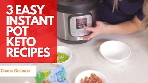 ⚠️3 EASY Instant Pot KETO Recipes - Low Carb Recipes⚠️