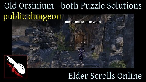 Old Orsinium Puzzle Solutions [Wrothgar DLC] Elder Scrolls Online - Public Dungeon
