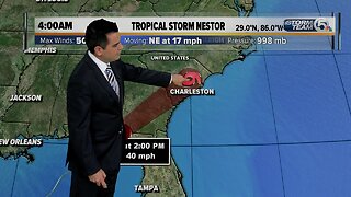 Tropical Storm Nestor - 10/19/19 morning update