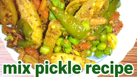 Seasonal mix pickle recipe | winter special mix pickle |