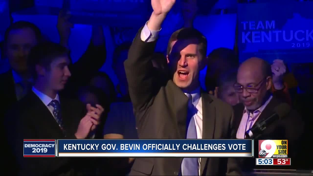 Bevin challenges longtime rival Beshear's election victor