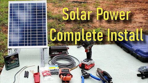 DIY Solar Power Battery Charging Station