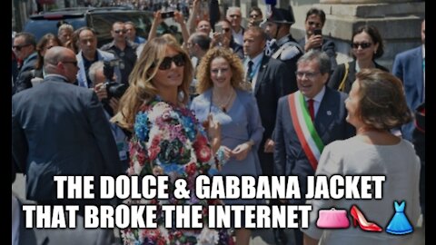 FLOTUS in Italy. The Dolce & Gabbana jacket that broke the internet