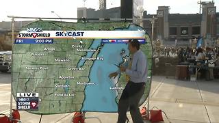 Cameron's Weather Roadshow at Lambeau Field for Packers vs. Bears