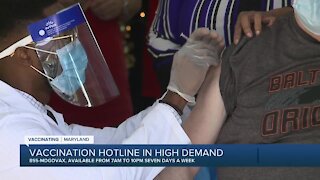 Vaccination hotline in high demand