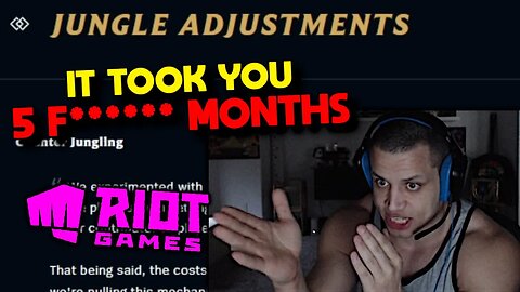 Tyler1 Reacts to Jungle Changes