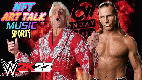 Ric Flair vs. Shawn Michaels WCW Monday Nitro WWE 2K23 Wrestling