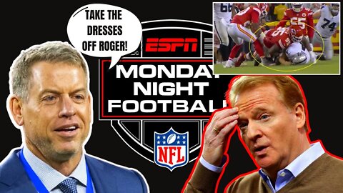 Troy Aikman is ATTACKED by WOKE MOB! SLAMS NFL over Roughing The Passer Call on MNF!