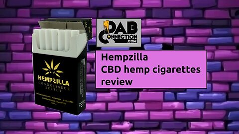 Hempzilla CDB hemp cigarettes review