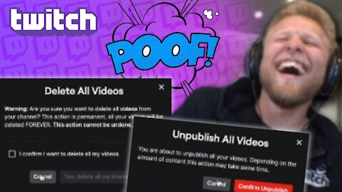 Twitch's new DMCA "tool", just deletes ALL your VoDs...