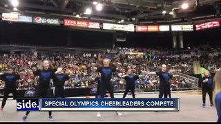 Special Olympics Cheerleaders perform at Idaho State Cheer Competition