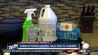 Surge in poison control calls due to cleaning