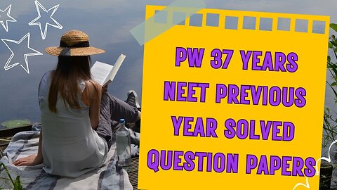 PW 37 Years NEET Previous Year Solved Question Papers Physics, Chemistry and Biology Combo Set of 3