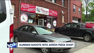 Workers startled after shots fired into Akron pizza shop