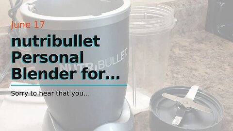 nutribullet Personal Blender for Shakes, Smoothies, Food Prep, and Frozen Blending, 24 Ounces,...