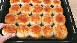 Soft Water Buns Recipe with Jam filling