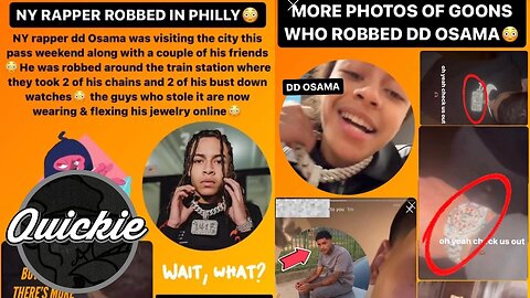 DDOSAMA ROBBED FOR HIS NOTTI CHAIN IN PHILLY?