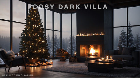 Cosy Dark Villa Christmas Winter Ambience