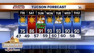 Chief Meteorologist Erin Christiansen's KGUN 9 Forecast Thursday, April 19, 2018