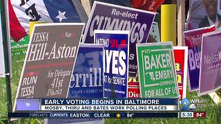 Early voting begins in Baltimore