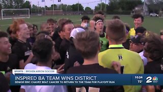 Broken Arrow soccer wins district alongside inspiring teammate