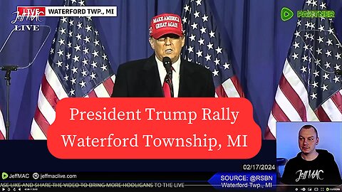 President Trump Rally in Waterford Township, MI