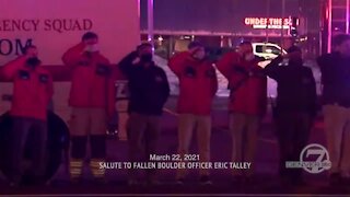 Raw: Salute to fallen Boulder officer Eric Talley