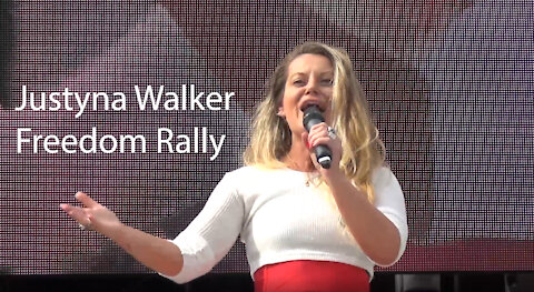 Justyna Walker - Freedom Rally 24th - Trafalgar Square