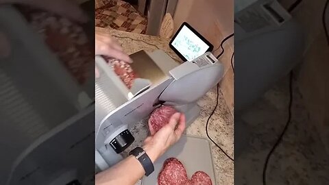 Grocery Savings.. Buying and storing salami in bulk with a meat slicer