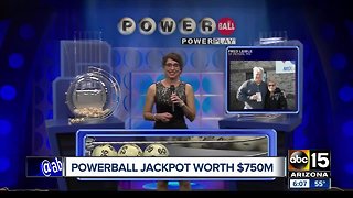 Powerball grows to $750 million after no winner was named Saturday