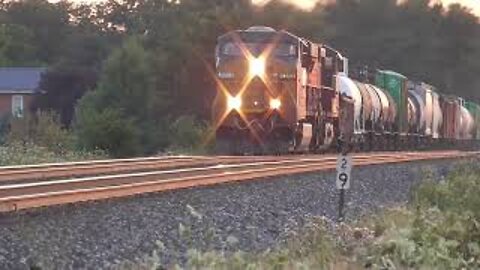 CSX X568 Manifest Mixed Freight Train from Bascom, Ohio July 22, 2022