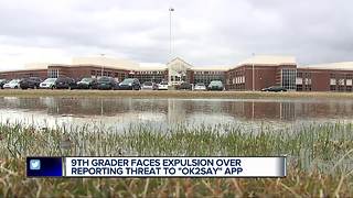 Teen suspended after using OK2SAY app to report overheard school threat