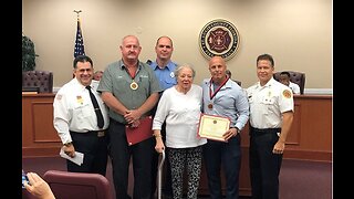 Two men who helped save Port St. Lucie woman’s life honored by fire department