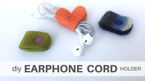 DIY EARPHONE CORD HOLDER - It's A SNAP
