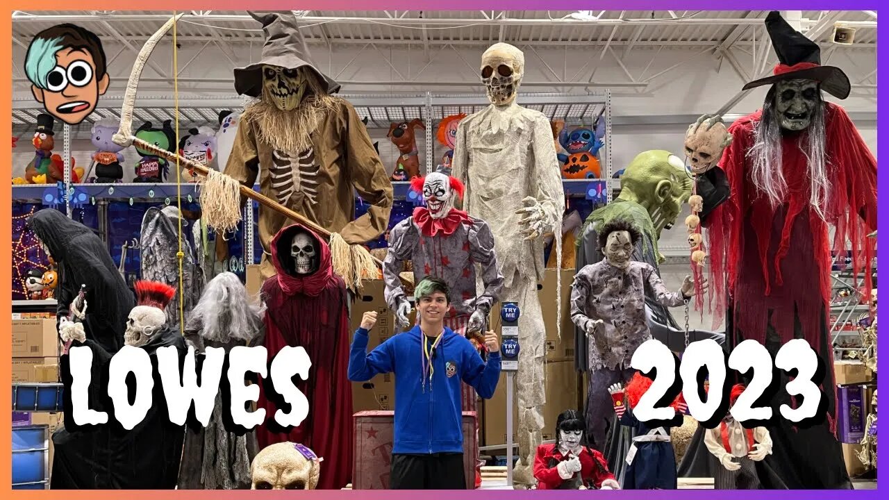 👻Lowes Halloween 2023 Full EARLY Walkthrough!🎃