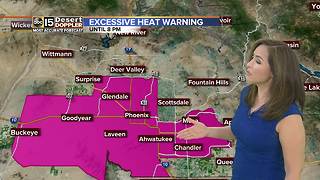 Excessive Heat Warning in effect Monday