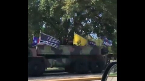 Trump Supporters Car Parade in Katy, Texas!