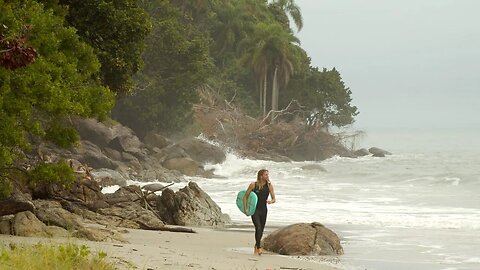 Surfing an ABANDONED Island