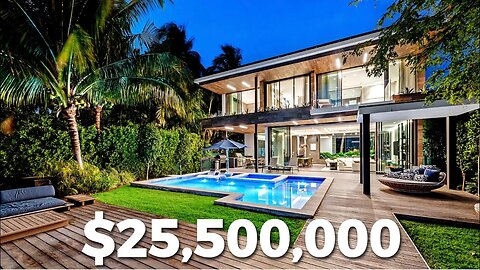 Touring Modern & Elegant $25,500,000 Waterfront Home