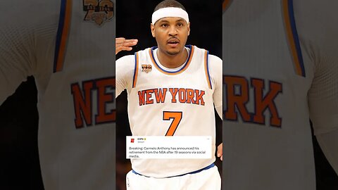 Carmelo Anthony Retires After 19 Seasons In The NBA