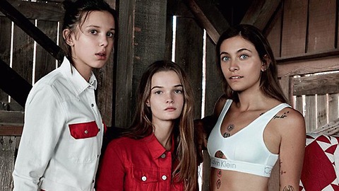 Millie Bobby Brown & Paris Jackson Fill the Kardashian Jenner Sisters' Shoes in New Calvin Klein Ad