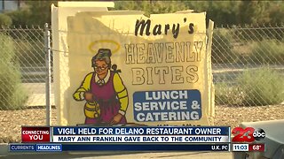 Vigil held to honor Delano restaurant owner that gave back to community