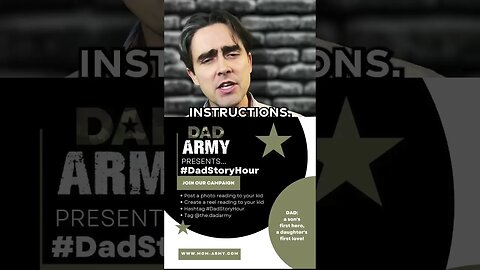 Join Dad Army w the #DadStoryHour Campaign!